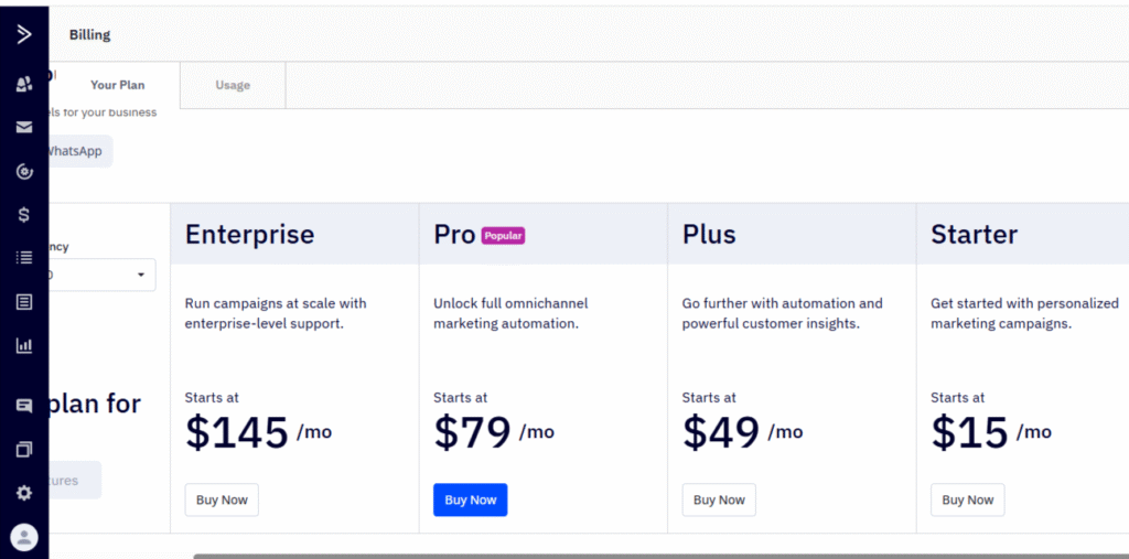 GetResponse vs ActiveCampaign: ActiveCampaign Pricing