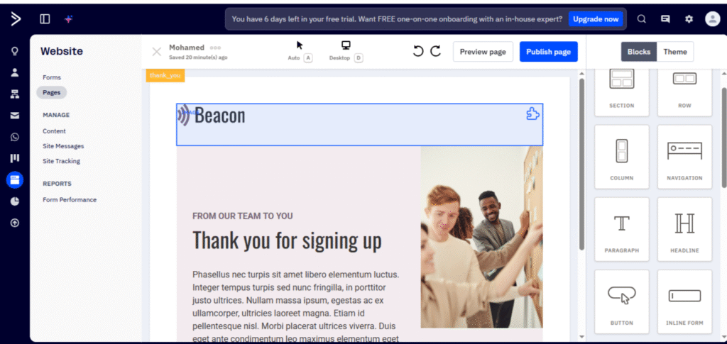 ActiveCampaign Landing Pages 
